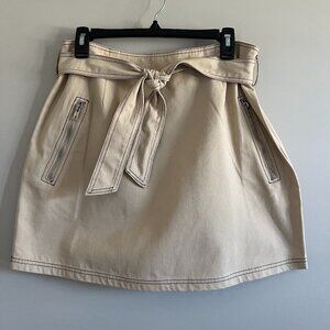 SUGARLIPS | Verdant Utilitarian Contrast Stitch Mini Skirt | Size Large